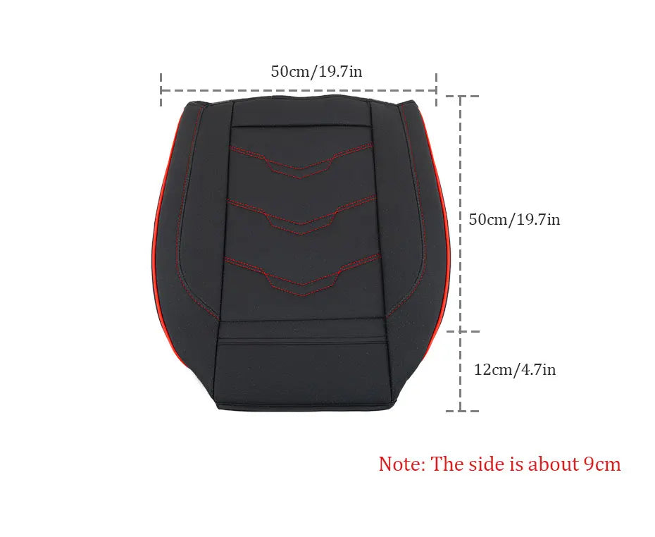 SEAMETAL Luxury Car Seat Cover PU Leather Seat Cushion Covers Universal Auto Interior Seats Protection Pad Mat Four Seasons