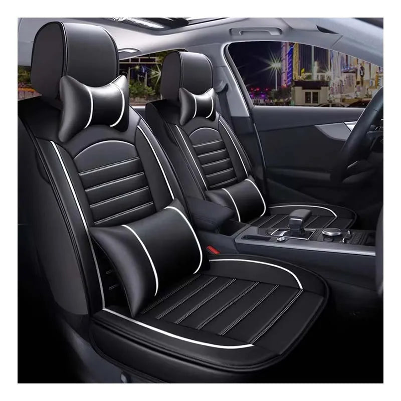 Universal Four-season Leather Car Seat Cushion Anti-scratch Durable Odorless Full Set Car Seat Cover Car Accessories