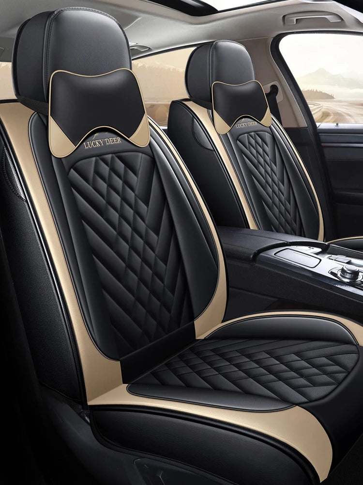 Full Set PU Leather Car Seat Cover Universal  5 Seats Covers Car Seats Covers Premium Version