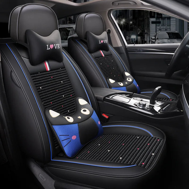 High-end Customized Luxury Leather Car Seats Covers Sets Fit for All Models Durable Breathable High Quality Car Seat Cover