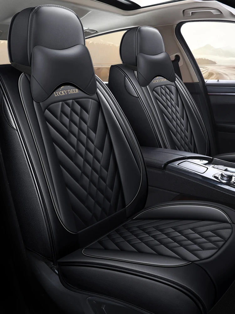 Full Set PU Leather Car Seat Cover Universal  5 Seats Covers Car Seats Covers Premium Version