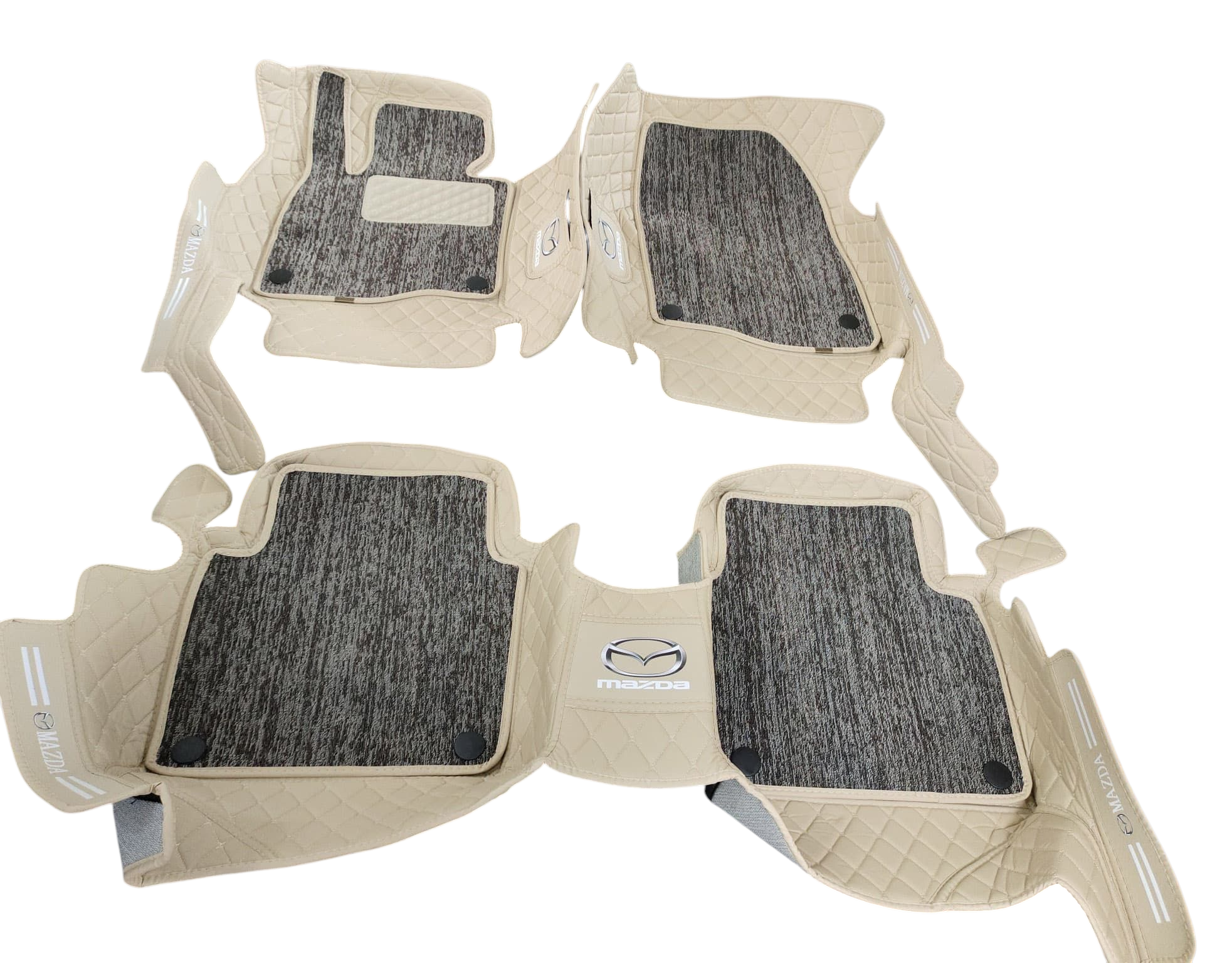 Alfombras Impermeables dobles hechas de cuero ecológico artificial ala medida exacta de cada automóvil