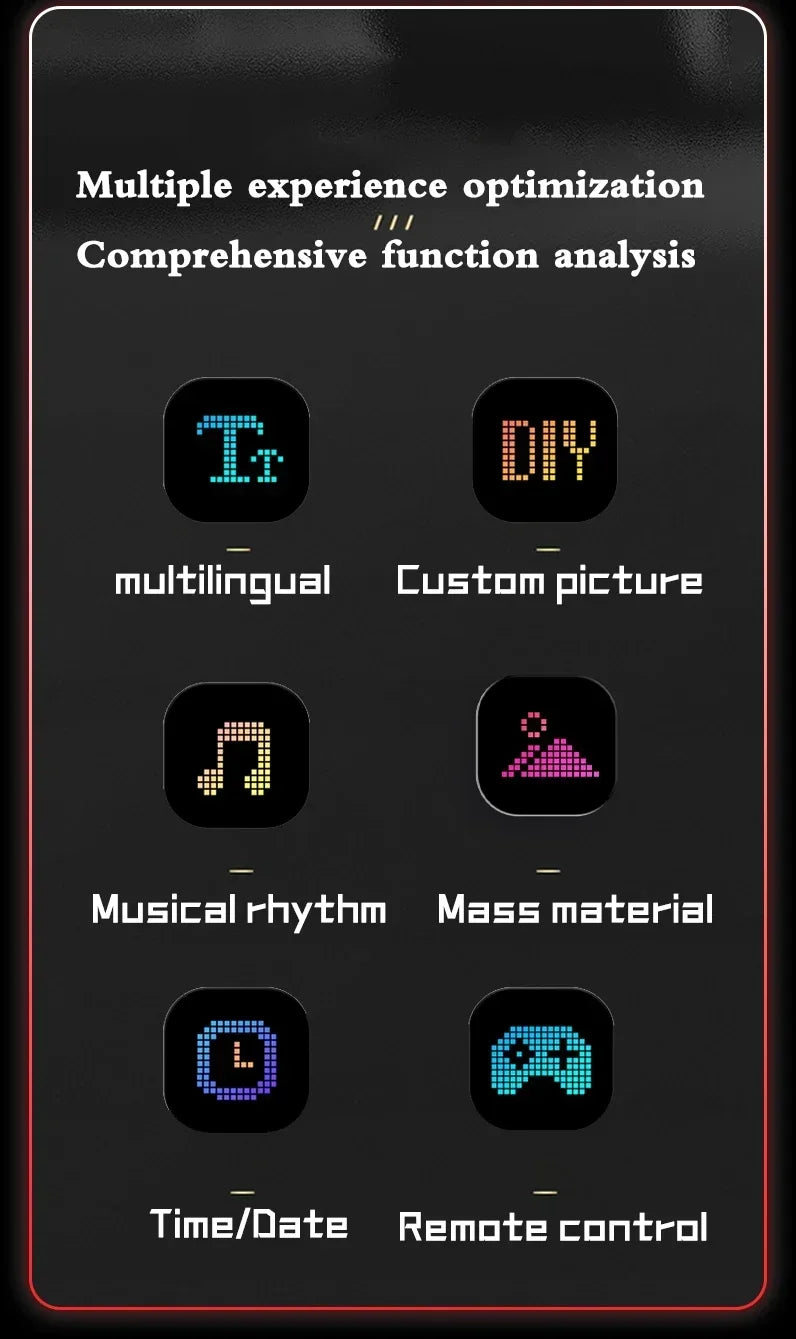 LED Matrix Pixel Panel, Scrolling Bright Advertising LED Signs, Flexible USB 5V LED Car Sign Bluetooth App Control