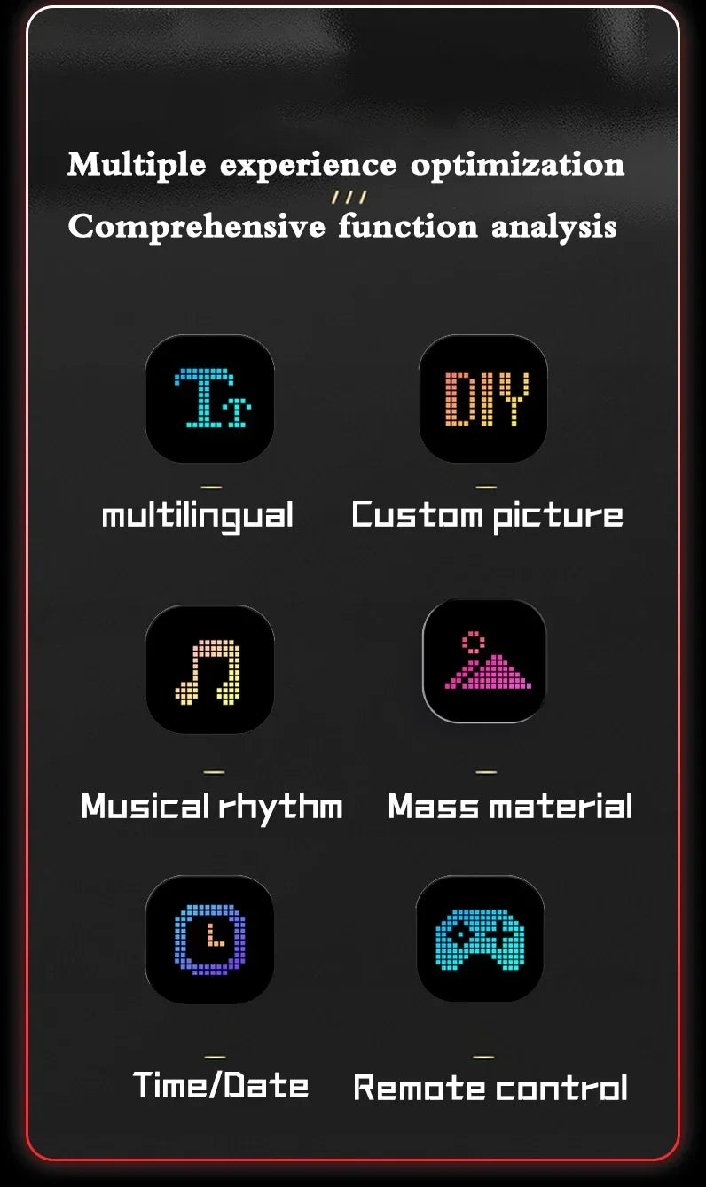 LED Matrix Pixel Panel, Scrolling Bright Advertising LED Signs, Flexible USB 5V LED Car Sign Bluetooth App Control