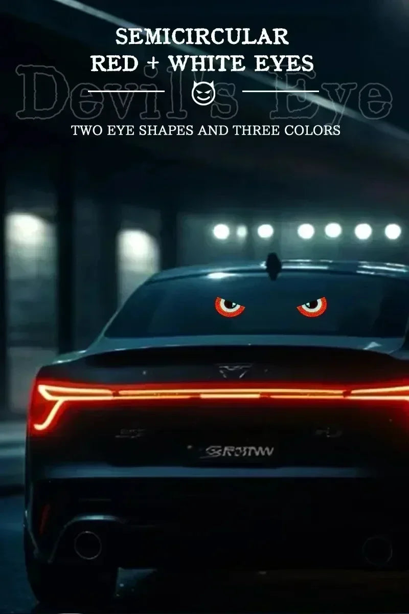 USB Dynamic Devil Eyes Light Car Windshield Dynamic LED Matrix Panel Screen Light for Car Truck Window Decor Lighting