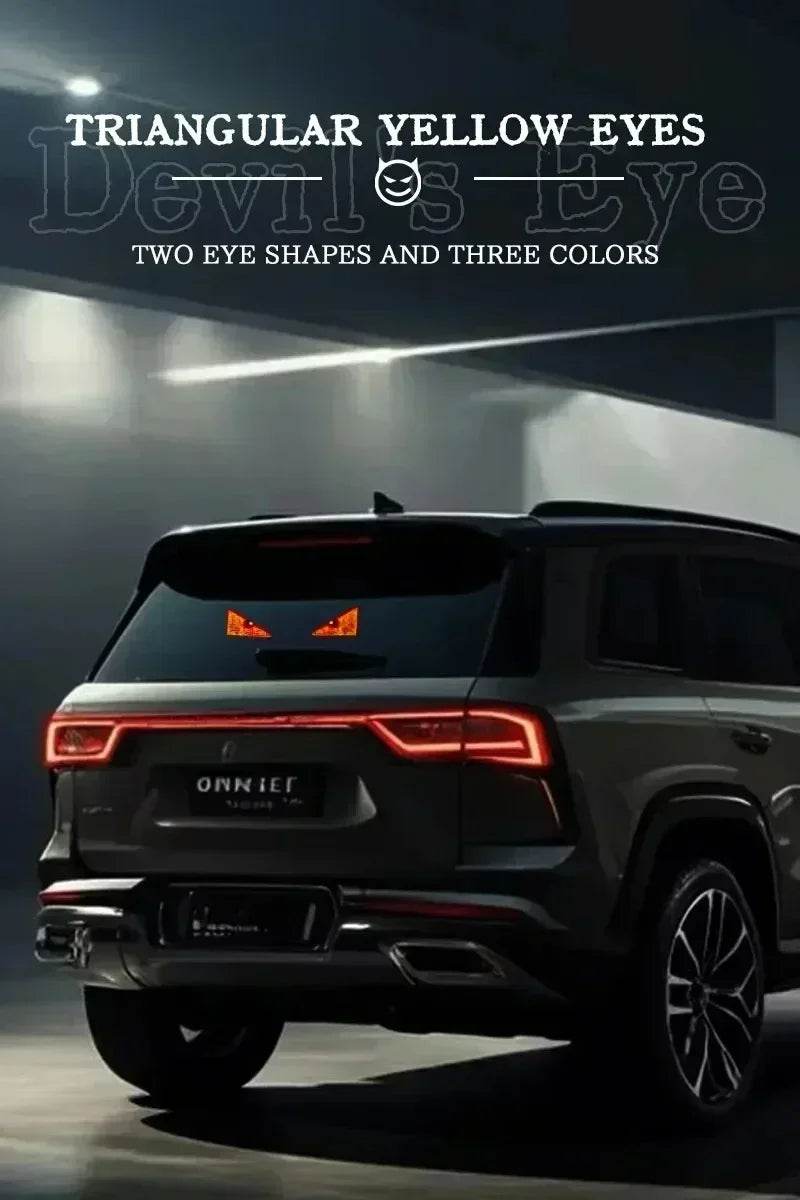 USB Dynamic Devil Eyes Light Car Windshield Dynamic LED Matrix Panel Screen Light for Car Truck Window Decor Lighting