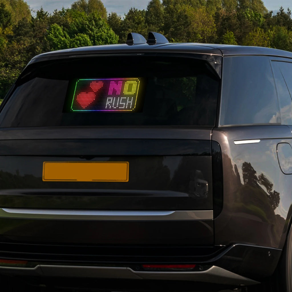 RGB LED Car Matrix Pixel Panel Truck Eyes Sign Animation DIY Programmable Bluetooth App Control Flexible Scrolling Display Light