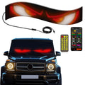 Truck Car Devil Eye LED Sign Car Scrolling Advertising USB 5V Bluetooth App Control Logo Light Custom Text Pattern Animation