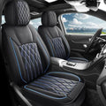 Leather 5pcs Car Seat Cover Protector Seat Waterproof Automotive Seat Covers Full Sets Breathable Universal Fit Full Seats Cover