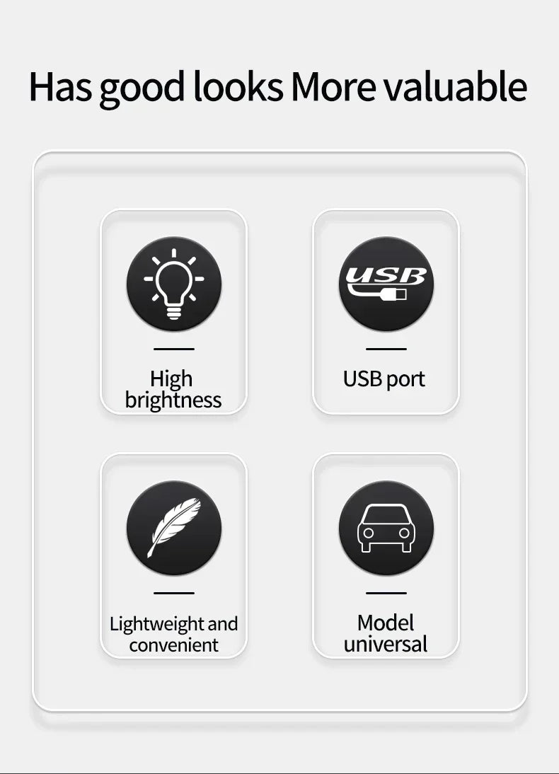 USB Dynamic Devil Eyes Light Car Windshield Dynamic LED Matrix Panel Screen Light for Car Truck Window Decor Lighting