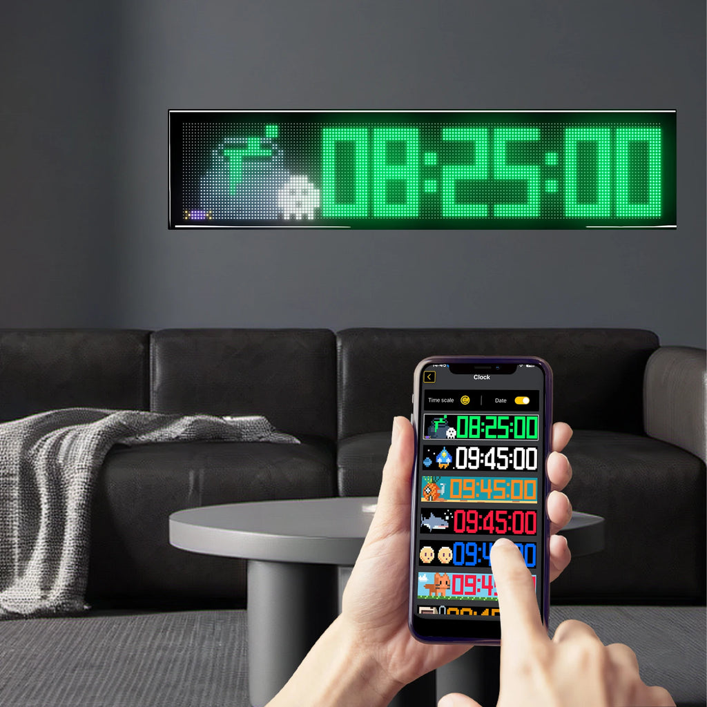 RGB LED Car Matrix Pixel Panel Truck Eyes Sign Animation DIY Programmable Bluetooth App Control Flexible Scrolling Display Light