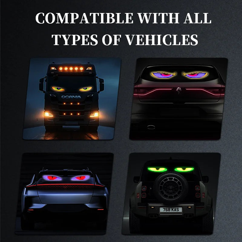 Truck eyes Matrix Pixel Panel Display Screen Flexible Car Graffiti Scrolling Text Animation Shop Reminder Light big truck Light