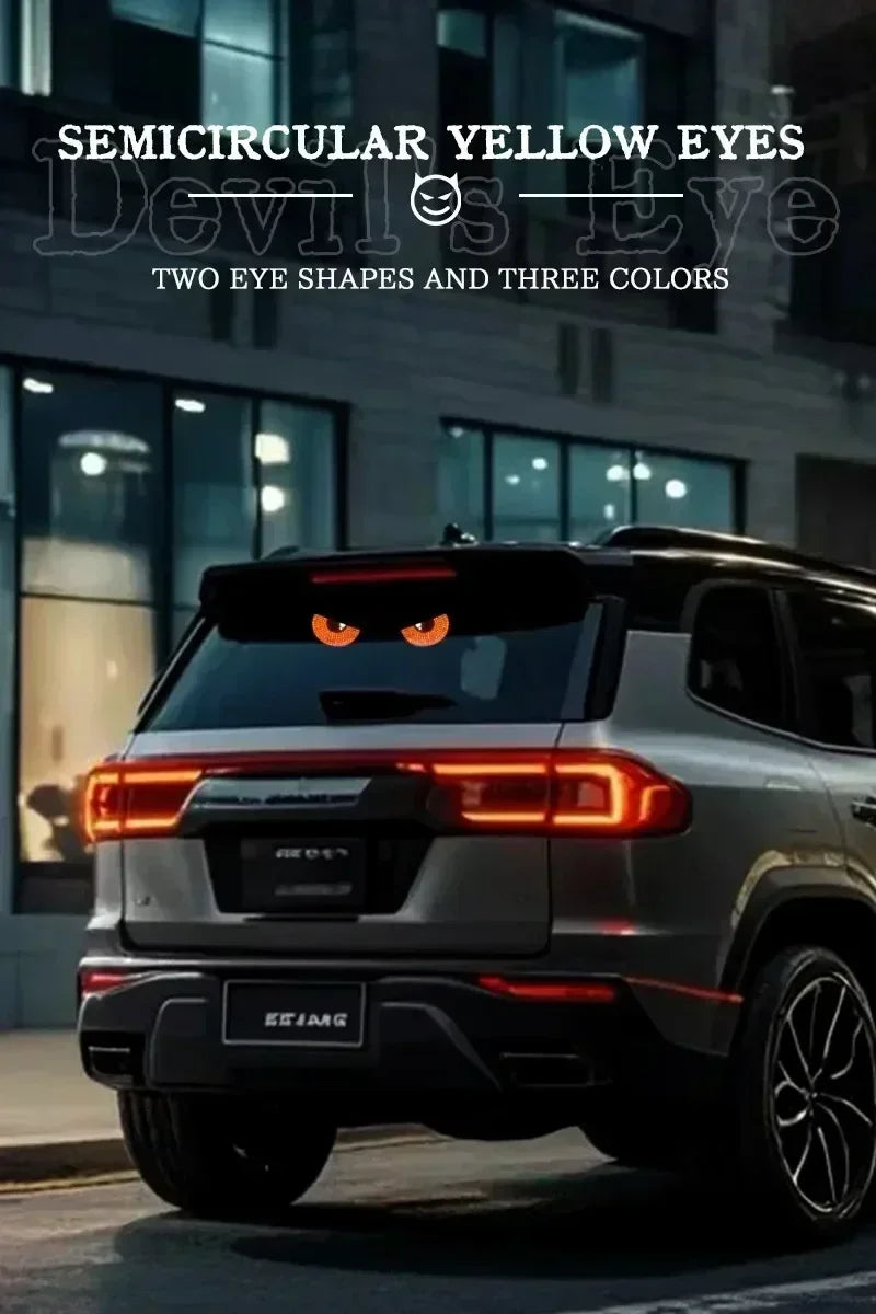 USB Dynamic Devil Eyes Light Car Windshield Dynamic LED Matrix Panel Screen Light for Car Truck Window Decor Lighting