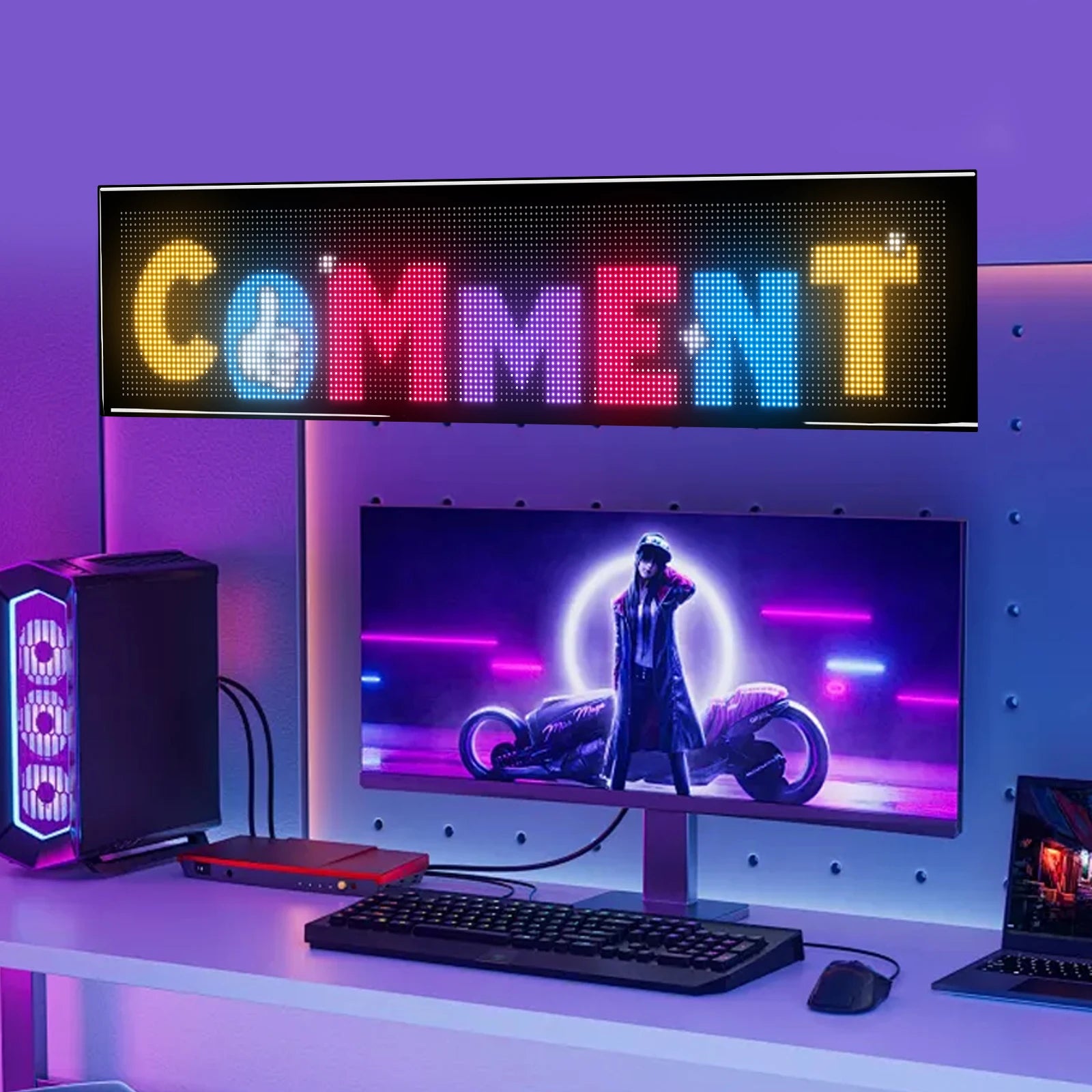 RGB LED Car Matrix Pixel Panel Truck Eyes Sign Animation DIY Programmable Bluetooth App Control Flexible Scrolling Display Light