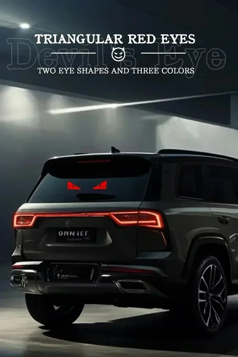 USB Dynamic Devil Eyes Light Car Windshield Dynamic LED Matrix Panel Screen Light for Car Truck Window Decor Lighting