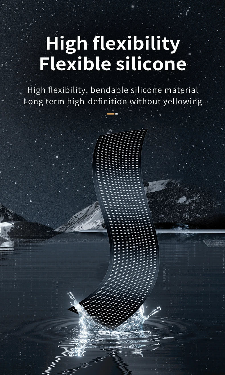 Truck eyes Matrix Pixel Panel Display Screen Flexible Car Graffiti Scrolling Text Animation Shop Reminder Light big truck Light