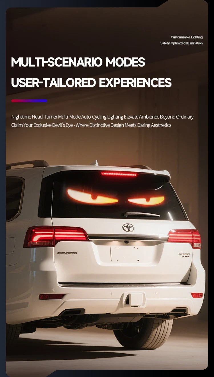 Truck eyes Matrix Pixel Panel Display Screen Flexible Car Graffiti Scrolling Text Animation Shop Reminder Light big truck Light