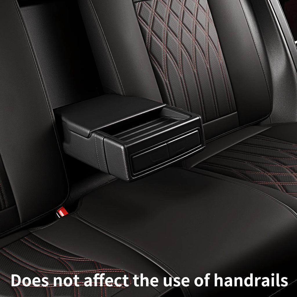 Leather 5pcs Car Seat Cover Protector Seat Waterproof Automotive Seat Covers Full Sets Breathable Universal Fit Full Seats Cover