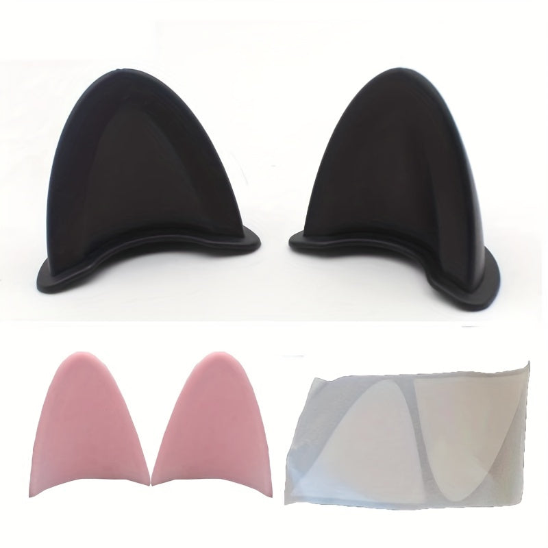 Cat's Ears Helmet Decoration, Motorcycle Electric Bicycle Cute Car Decoration Sticker