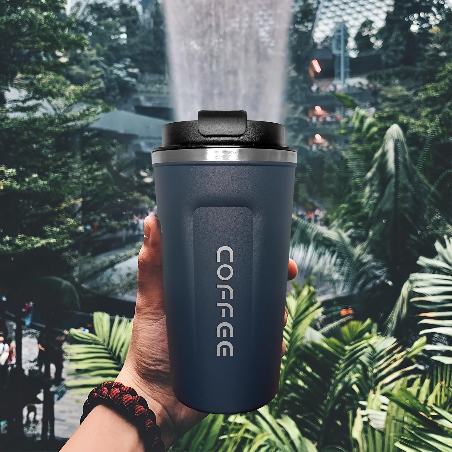 17.25oz Stainless Steel Insulated Travel Mug - Reusable Coffee Cup for Hot & Cold Beverages, Multipurpose, Eco-Friendly, Hand Wash, Ideal for Holidays & Graduation Gifts