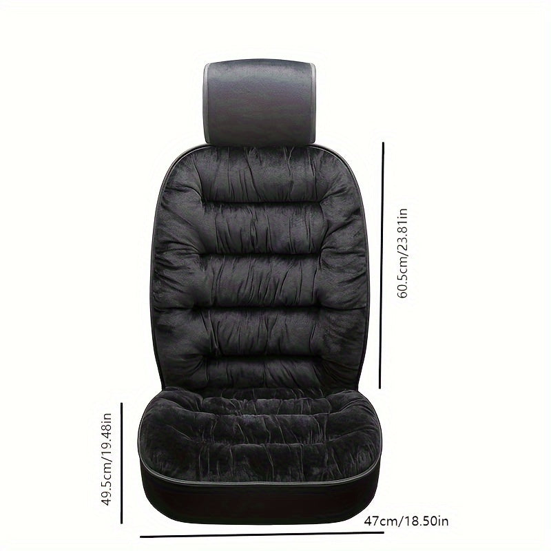 1pc Soft Plush Car Seat Cover, Car Seat Cover Cushion Pad Car Seat Protector Universal Winter Auto Interior Accessories