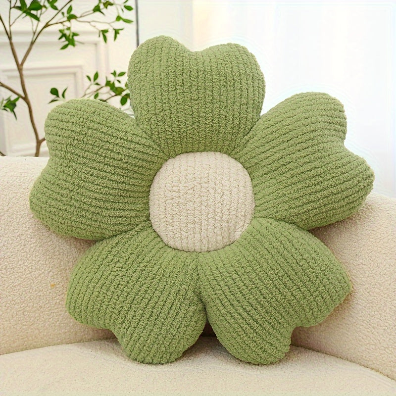 [1pc Breathable Flower Seat Cushion] 1pc Home Decorative Cushion, Breathable Flower Seat Cushion, Table Chair Cushion Floor Pillow For Sofa Couch Bed Office
