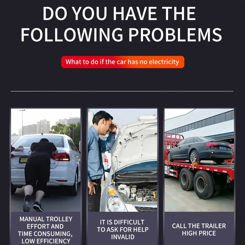 Car Jump Starter Battery Power Bank For 7200mAh Portable Emergency Booster, Vehicle Emergency Starting Power Emergency Power Starter, 1pc