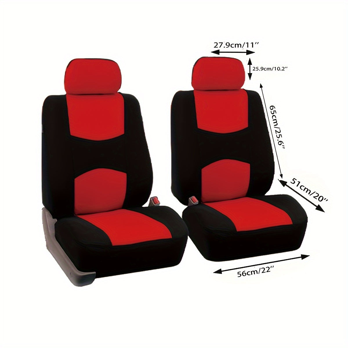 Two Tablet Fabric Universal Car Seat Covers for Front Seats