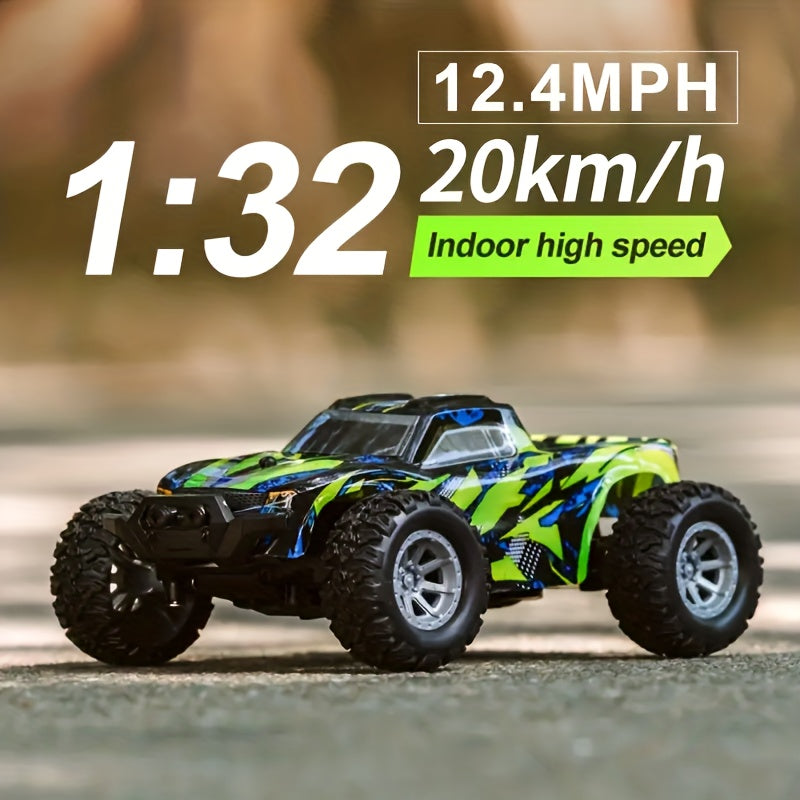 1:32 RC Car, Top Speed 20km/h, 2.4Ghz High-speed All-terrain Off-road Electric Toy Car, Ideal Gift For Boys And Girls, Christmas Gift