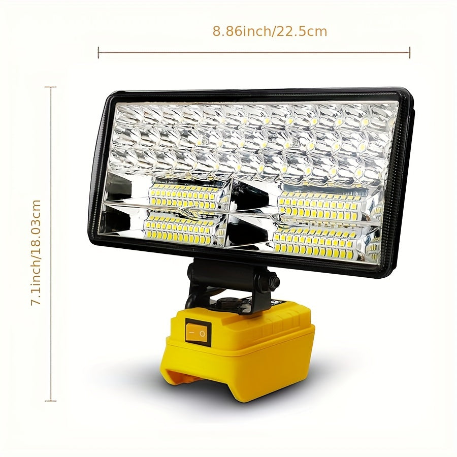 LED Work Light For DeWALT 20V MAX Battery, 90W 5400LM/60W 4500LM/48W 3800LM LED Flood Light For Outdoor, Camping, Car Repairing, Emergency And Job Site Lighting
