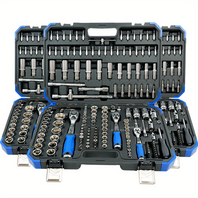 131/46PCS High Quality Toolbox, New High Quality Precision Maintenance Kit, Suitable For Automobile Maintenance, Home Furniture Maintenance, Daily Life Maintenance And Other Environment Maintenance Work.