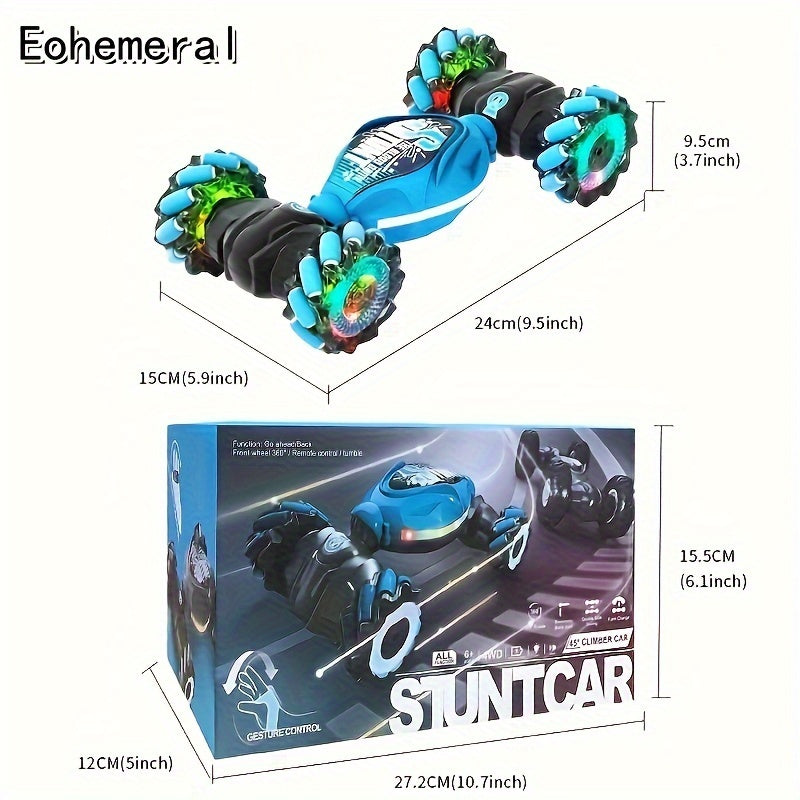 2.4G Remote Control Deformable 360 Degree Rotation Four-Wheel Drive Eohemoral Stunt Off-Road Vehicle Toy for Halloween, Christmas Gift