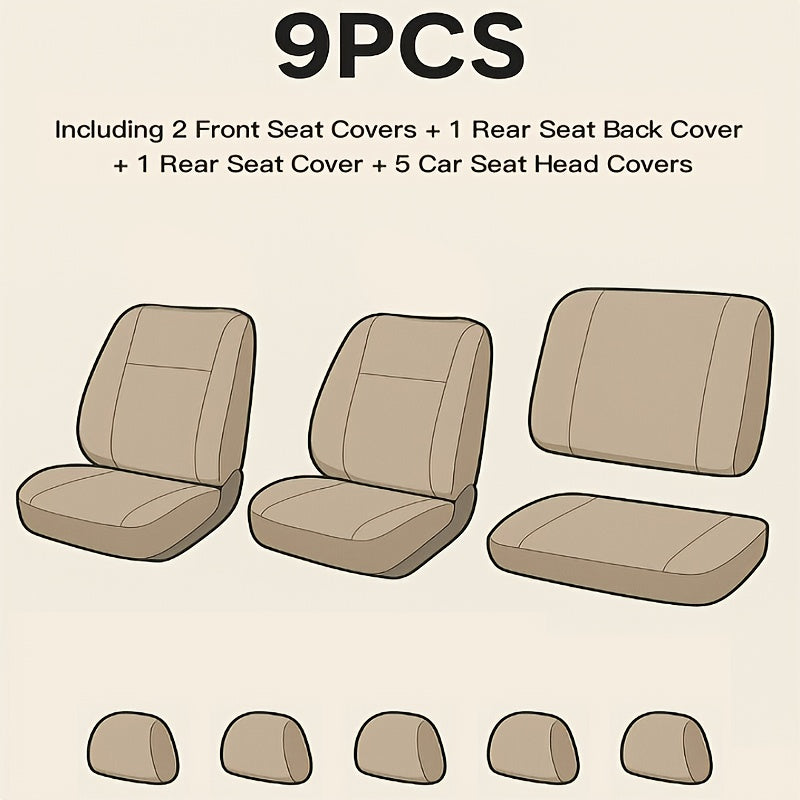 Car Seat Covers Full Set, Gray Purple Black Blue Red Purple Car Seat Cushion  Car Seat Protector Car Decoration Airbag Safe