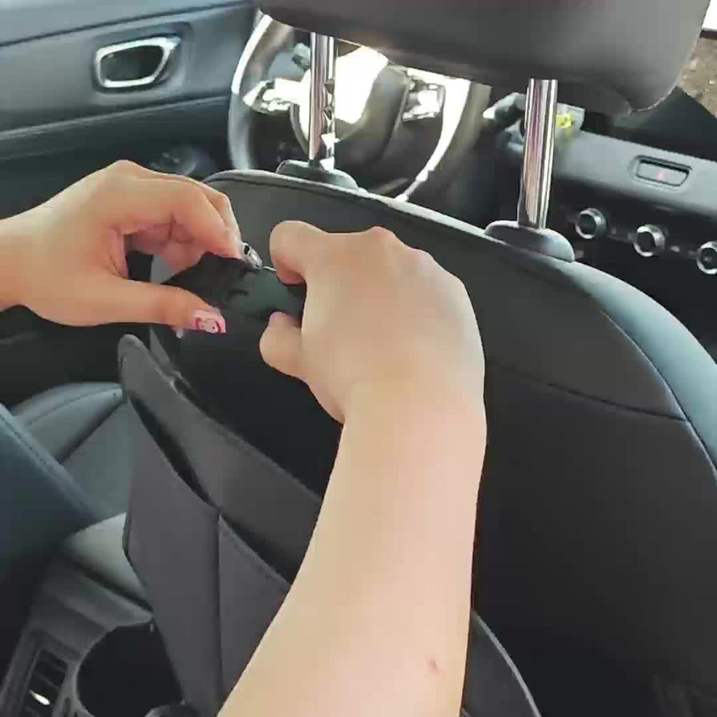 1 Piece PU Leather Universal Car Seat Back Storage Bag - Large Capacity Multifunctional Pocket with Rear Storage for Organizing Essentials