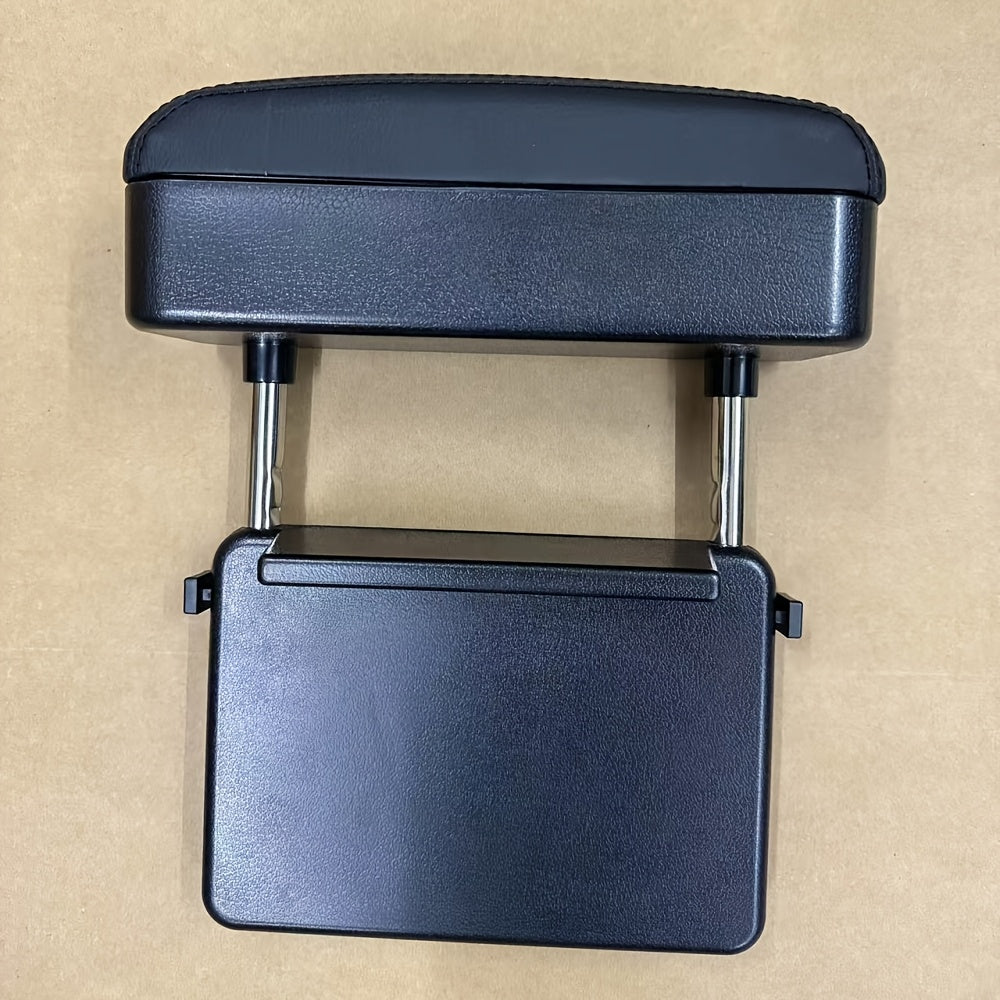[Adjustable | Car Armrest] ABS Material Adjustable Height Car Armrest Cushion | Vehicle Console Organizer with Storage Box | Compatible with Various Models, Automotive Interior Accessories, Center & Floor Consoles, Elbow Rest