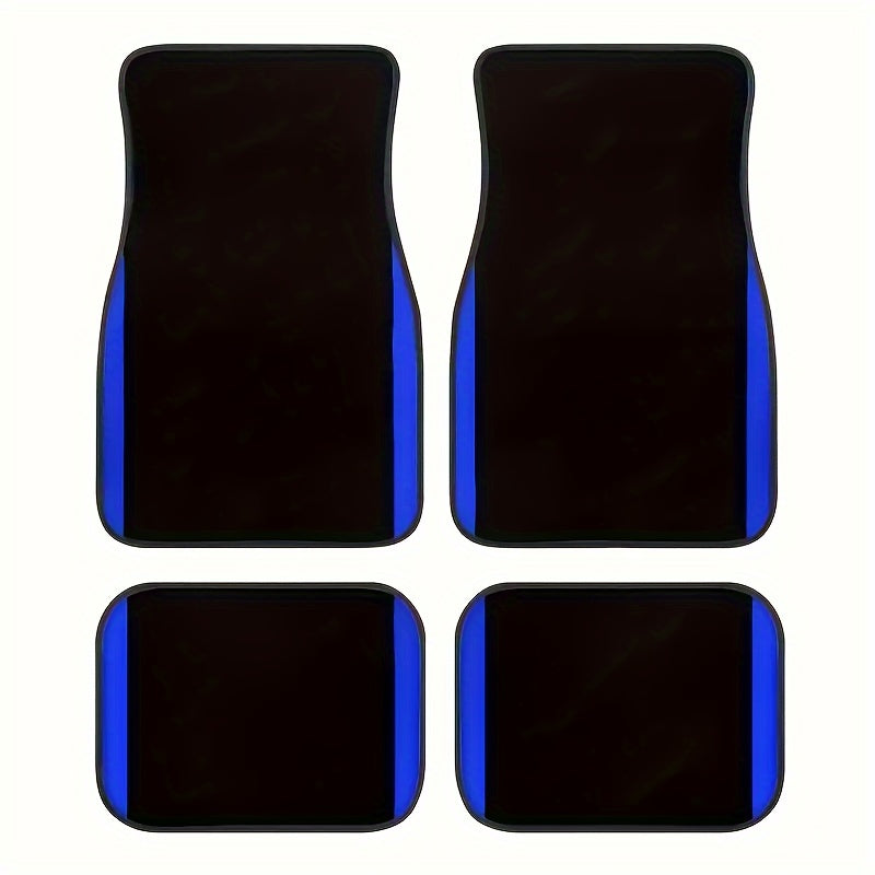 Universal Fit Polyester Fiber Car Floor Mats Set of 4, Non-Slip Washable - All-Weather Protection Floor Liners for Trucks, Vans, SUVs - Perfect Gift for Men and Women for Christmas and Halloween