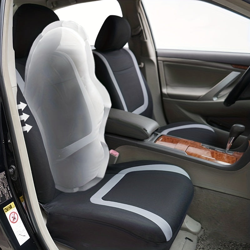 Car Seat Covers Full Set, Gray Purple Black Blue Red Purple Car Seat Cushion  Car Seat Protector Car Decoration Airbag Safe