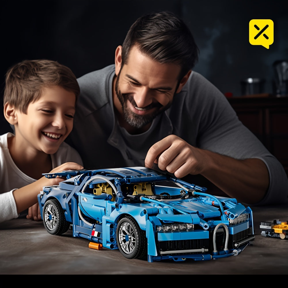 BrzXproe Supercar 1:14 Scale Building Blocks Model Kit - ABS Constructible Toy Vehicle, Perfect Gift for Festivities, Birthdays, Christmas, Halloween, Thanksgiving, New Year's, and Parties for Ages 14+