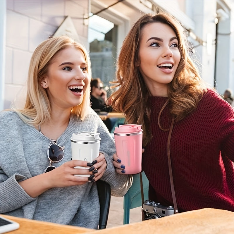 17.25oz Stainless Steel Insulated Travel Mug - Reusable Coffee Cup for Hot & Cold Beverages, Multipurpose, Eco-Friendly, Hand Wash, Ideal for Holidays & Graduation Gifts