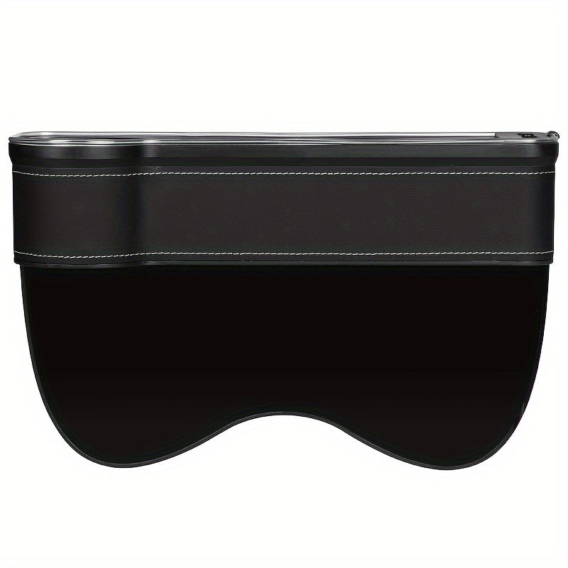 Car Seat Slot Storage Box, ABS Resin, with Mobile Phone Holder, Charger, Ambient Lighting, Center Control Armrest, for Car Interior