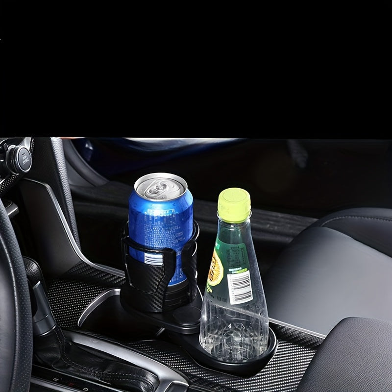 360 Rotating Adjustable Car Cup Holder with Smartphone Holder, Essential Oil Diffuser, and Extra Storage - Durable ABS Material - Multifunctional Vehicle Organizer