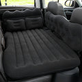 Portable Foldable Car Air Bed Kit with PVC Surface - Includes Air Pump & Two Pillows, Ideal for Outdoor Travel & Camping, Easy Cushion Conversion for Vehicle Interiors, Foldable Bed