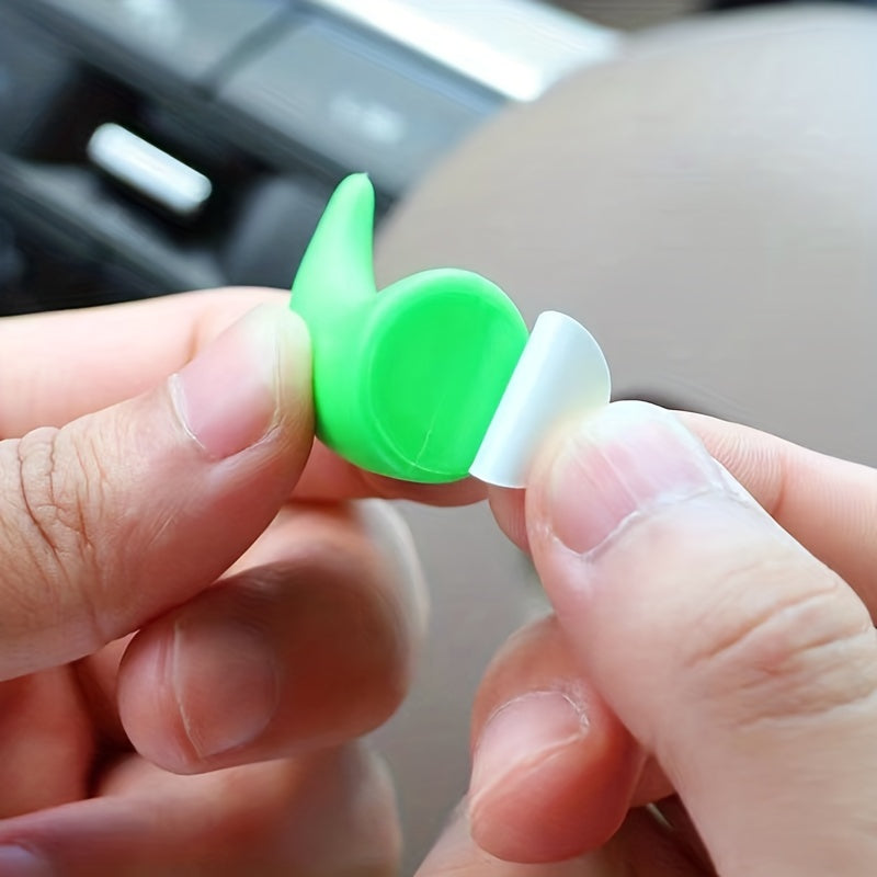 2pcs Mini Devil Horn Car Steering Wheel Decals - Cute & Creative Dashboard Accessories for Vehicle Air Vent