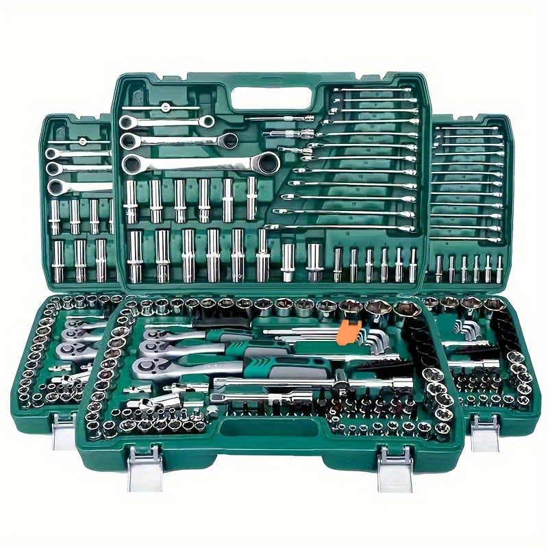 131/46PCS High Quality Toolbox, New High Quality Precision Maintenance Kit, Suitable For Automobile Maintenance, Home Furniture Maintenance, Daily Life Maintenance And Other Environment Maintenance Work.