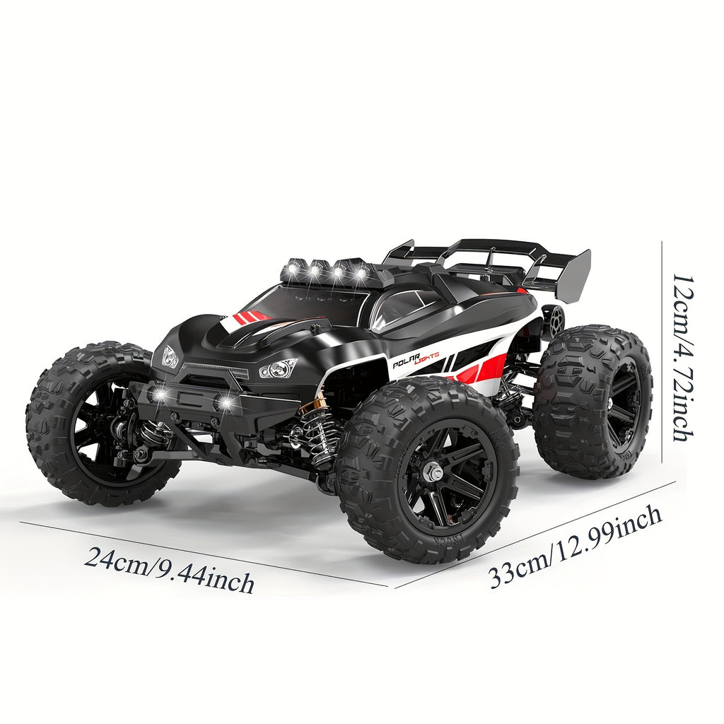 High Speed RC Car, 1: 14 Full Scale 4WD Vehicle, Modular Lithium Battery, Large Amplitude/Torque Steering Gear, Damping System, 6 Lights, Drifting/ Racing/ Climbing, Birthday Gifts