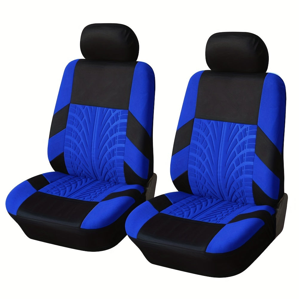 Quilted Car Seat Cover Set - Full Front & Rear Protection - Universal Fit for SUV, Sedan, Van - Airbag Safe, Premium Cloth, Durable & Stylish Design