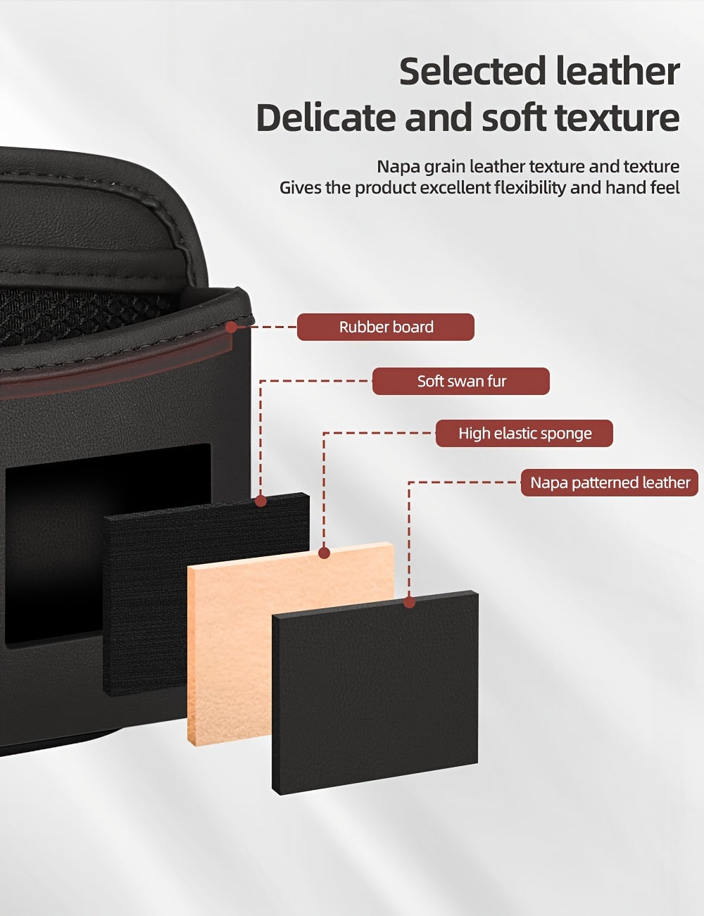 PU Leather Car Side Pocket Organizer - Universal Cell Phone and Sunglasses Holder for Car Seat Gap, Door, Window, Console - Car Accessories Storage Pouch