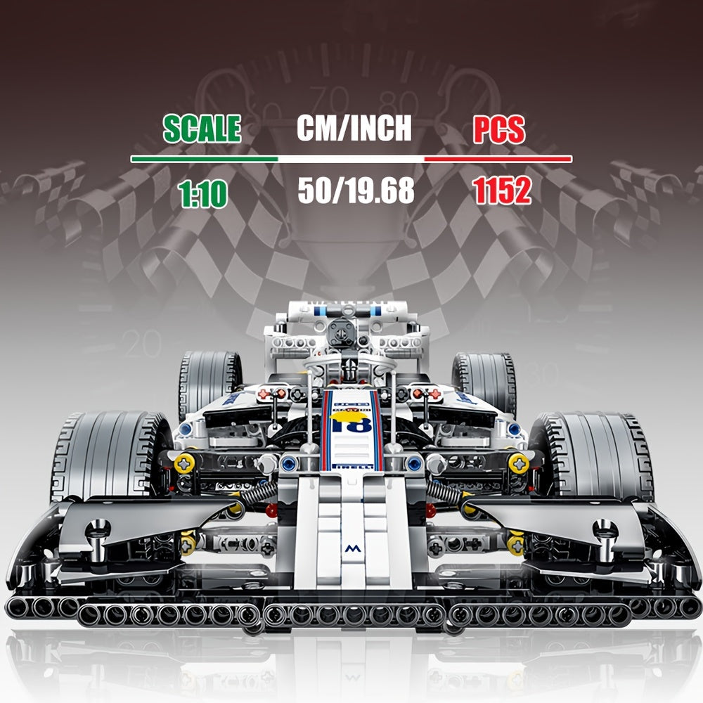 1152pcs Car Model Building Blocks Set, Supercar Mechanical Building Blocks, Children's Educational Toy, Sports Super Car Building Block Toys, Racing Sports Car, Racer Vehicle, Holiday Gift