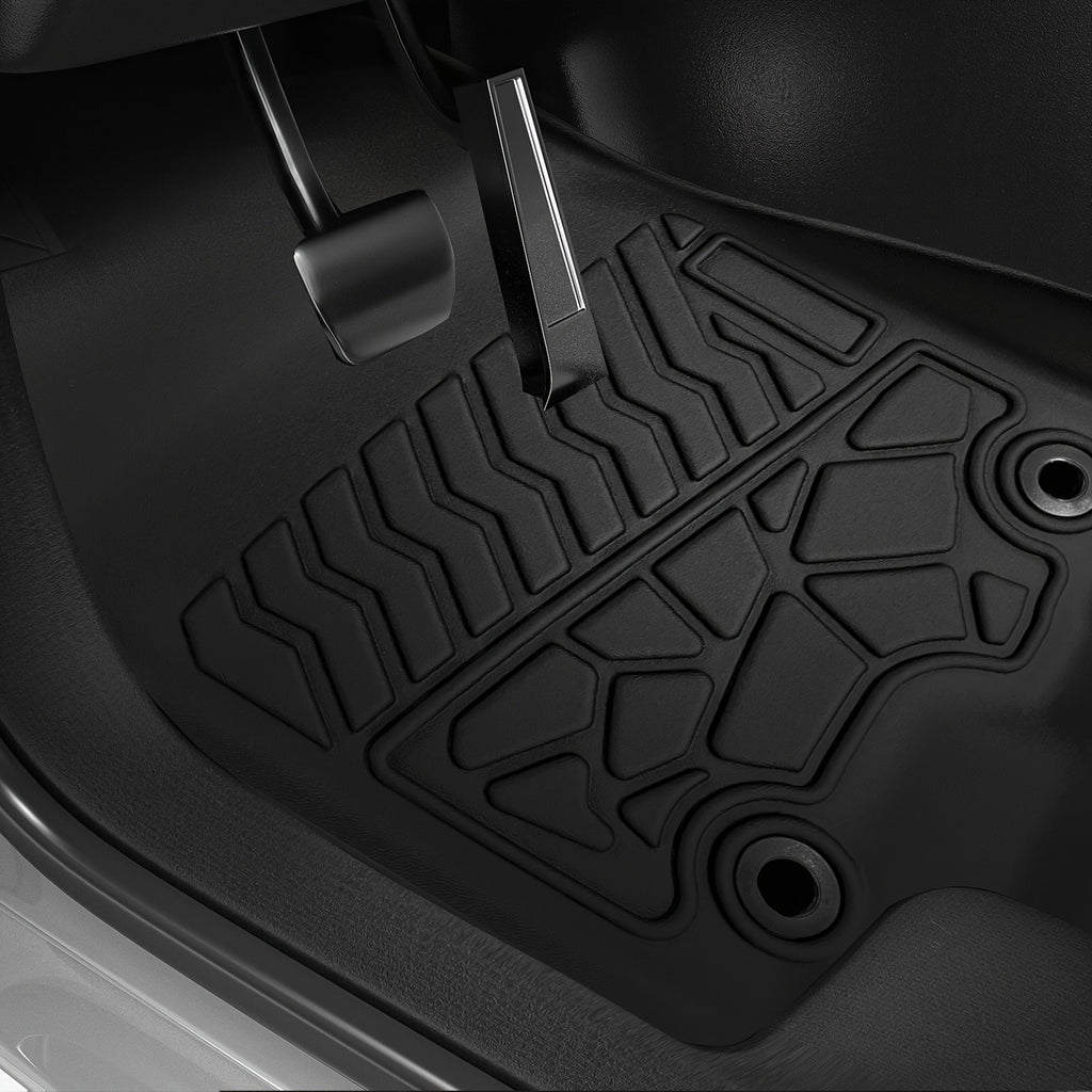 Floor Liners Mats & Rear Cargo Liners Compatible For Toyota For 4Runner 2013-2023 Heavy Duty All-Weather Floor Mats Rubber TPE Floor Liner Black