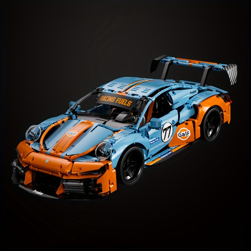 1623pcs Technic GT3 Super Racer Building Blocks Set, High-Detail Sports Vehicle Model, Durable ABS Plastic, Educational Assembly Kit, Adult Collectible Construction Toy, Ideal for Ages 14+